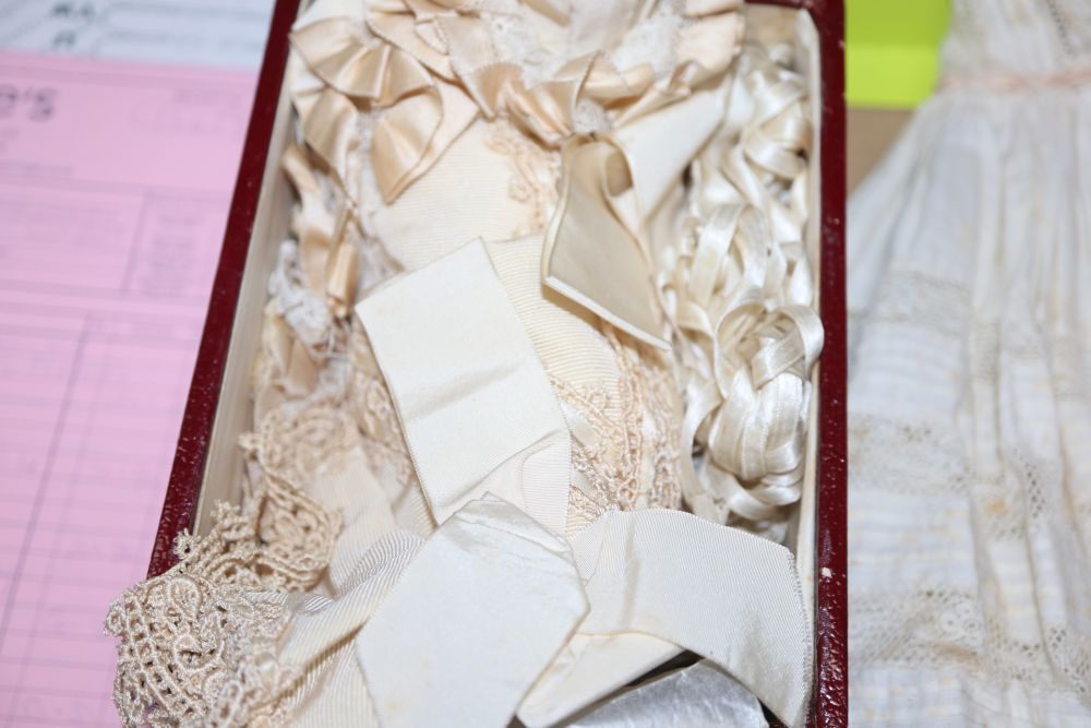 A collection of 19th century handmade needle lace, bobbin laces and Irish crochet